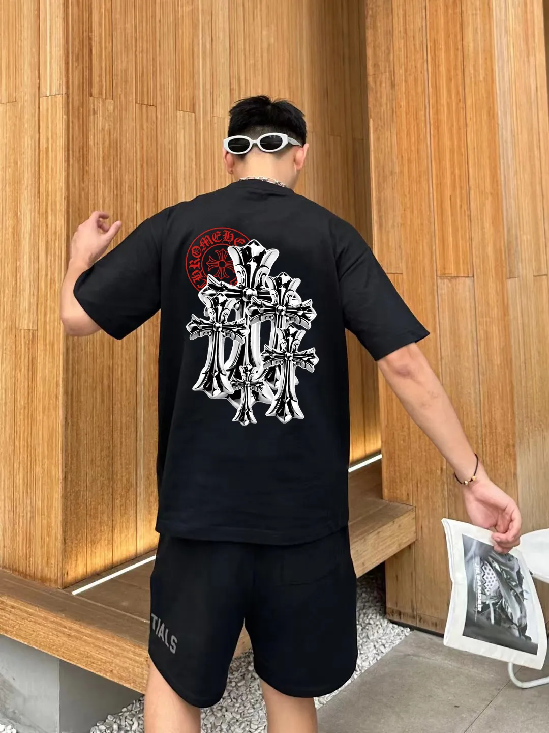 [CH ] 2026FW T LOGO Premium 26s Same Style ：Black White Green Size：S M L XL 2XL